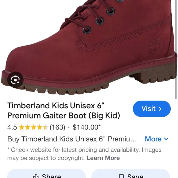 Boys 5 timberlands - Picture 5 of 5